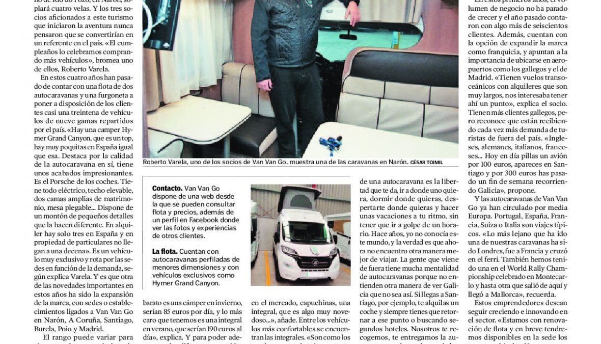 Recorte de La Voz de Galicia