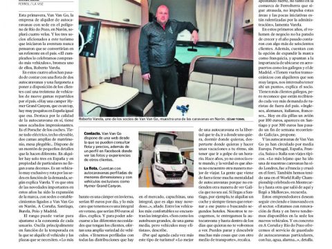 Recorte de La Voz de Galicia